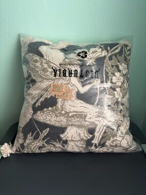 Disturbia Maypole Fairies Tassel Trim Tapestry Decorative Pillow